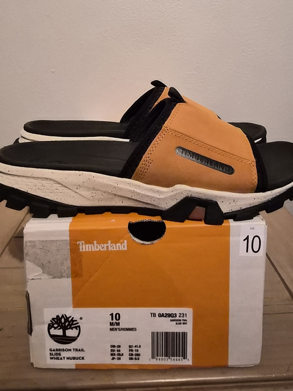 Timberland Men’s Wheat Garrison Trail Slide Sandals
